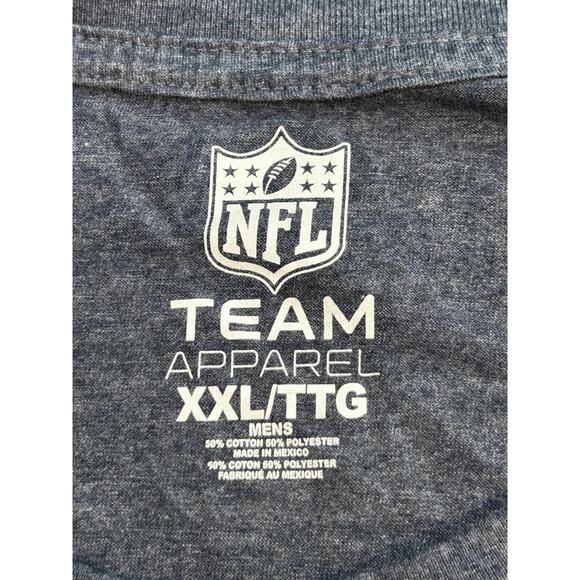 NFL Seattle Seahawks T-Shirt Adult XXL Large Graphic Blue Team Logo - Picture 3 of 6